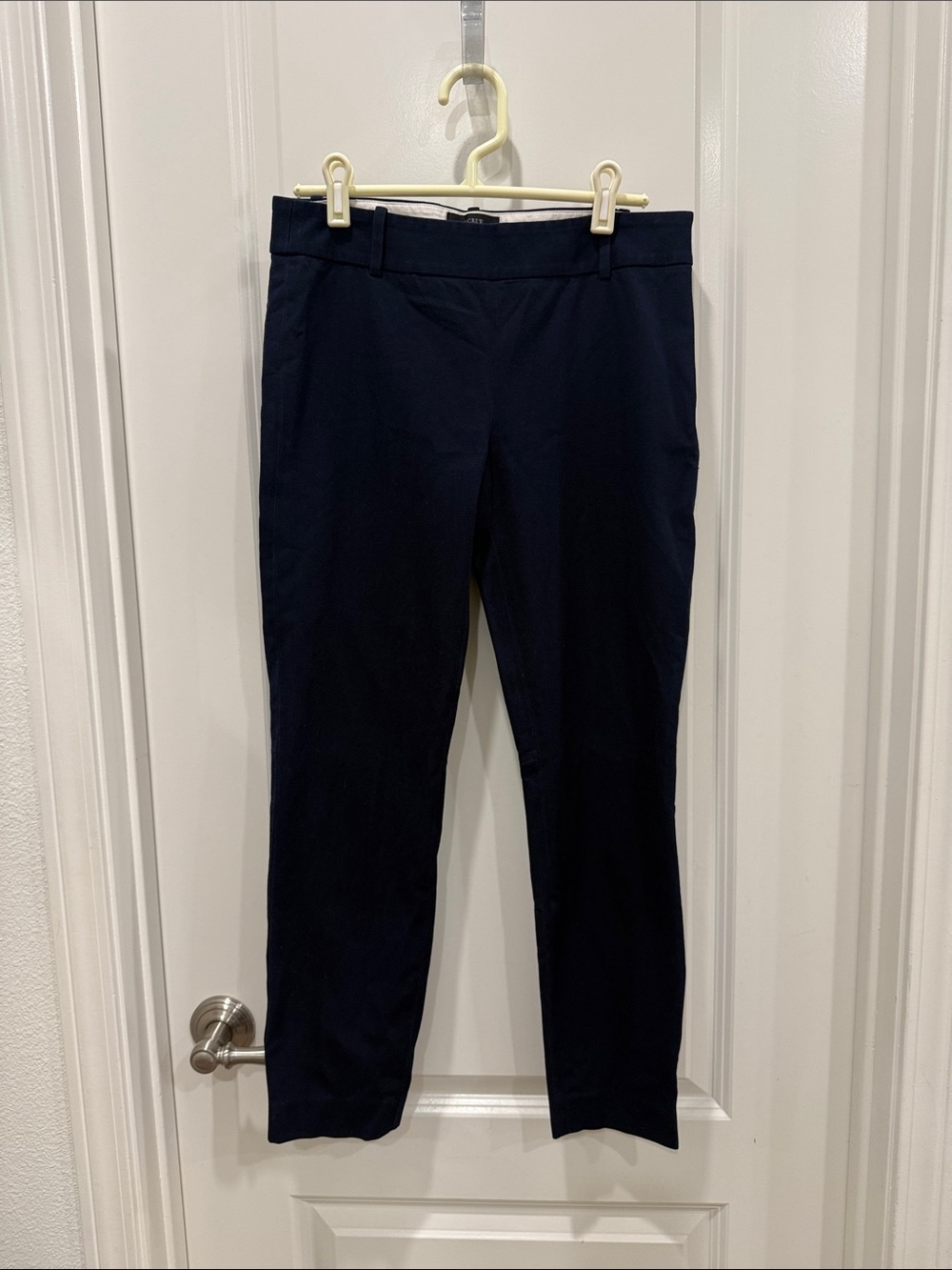J. Crew Womens Navy Straight-Leg Minnie Pants , Office, interview, business casu